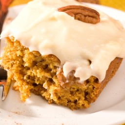 Pumpkin Cake with Cream Cheese Frosting 