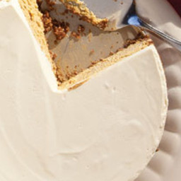Pumpkin Cheesecake With Gingersnap-Hazelnut Crust