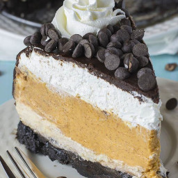 Pumpkin Cheesecake with Oreo Crust