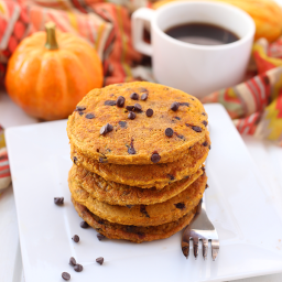 Pumpkin Chocolate Chip Pancakes