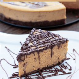 Pumpkin & Chocolate Marbled Cheesecake - Low Carb