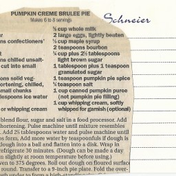 Pumpkin Creme Brulee Pie