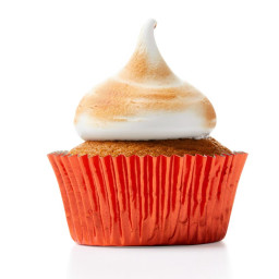 Pumpkin Cupcakes with Burnt Marshmallow Frosting