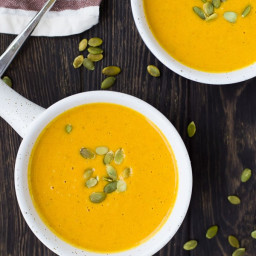 Pumpkin Curry Soup (20 minute recipe!)