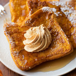 Pumpkin French Toast with Whipped Pumpkin Butter