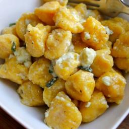Pumpkin gnocchi with sage and truffle butter