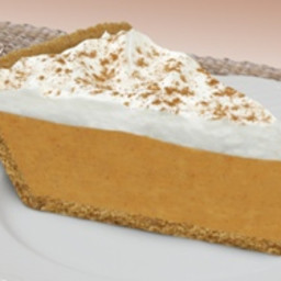 Pumpkin Mousse Pie (made with Reduced Fat Pie Crust)