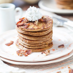 Pumpkin Pancakes with Bacon and Pecans