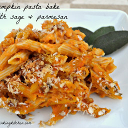 Pumpkin Pasta Bake with Sage & Parmesan
