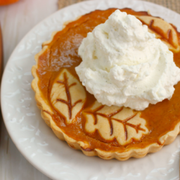 Pumpkin Pie Tarts with Vanilla Bean Whipped Cream