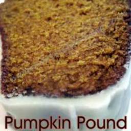Pumpkin Pound Cake with a Maple Glaze