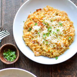 Pumpkin Risotto with Bacon
