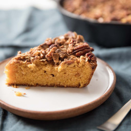 Pumpkin Skillet Coffee Cake With Streusel Topping Recipe