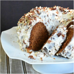 Pumpkin Spice Cake with Toasted Pecan Cream Cheese Frosting
