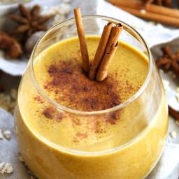 Pumpkin Spice Overnight Oatmeal Smoothie