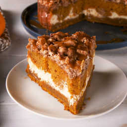 Pumpkin–Cream Cheese Coffee Cake