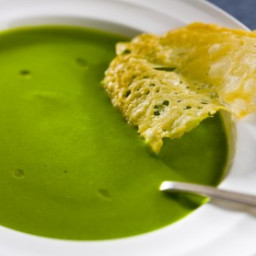 Puréed Pea Soup with Truffle Oil