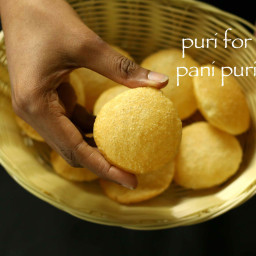 puri recipe for pani puri | golgappa puri recipe for pani puri