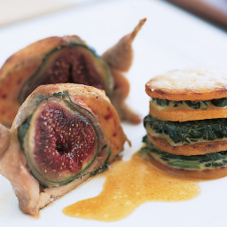 Quail Stuffed with Fresh Figs and Prosciutto