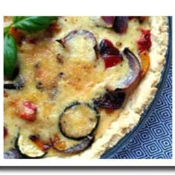 Quiche with Aged Gouda and Roasted Vegetables