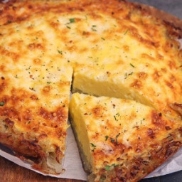 Quiche with Hashbrown crust Recipe