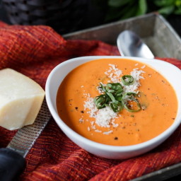 Quick and Easy Creamy Tomato - Basil Soup