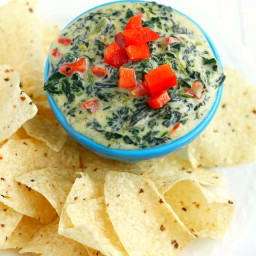 Quick and Easy Vegan Spinach Dip.