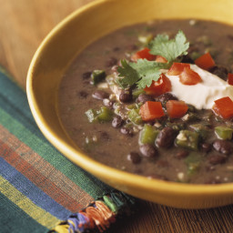 Quick and Easy Vegetarian Black Bean Soup