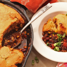 Quick and Easy Vegetarian Tamale Pie With Brown Butter Cornbread Crust Reci