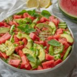 Quick and healthy watermelon salad