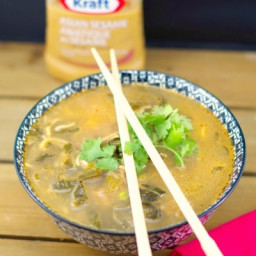 Quick Asian Beef Noodle soup