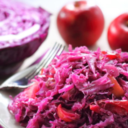 Quick-Braised Red Cabbage and Apple