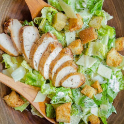 Quick Chicken Caesar Salad