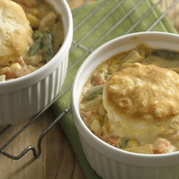 Quick Chicken Pot Pies for Two