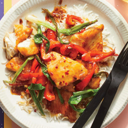 Quick Crispy Fish With Scallions and Peppers