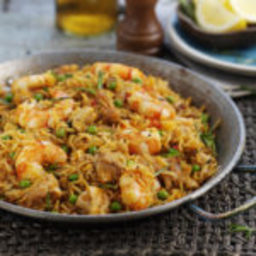 Quick & Easy Paella with Chicken & Prawns
