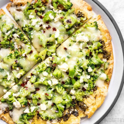 Quick Fix Broccoli Pesto Pizza