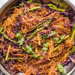 Quick Glass Noodles Stir Fry With Vegetables