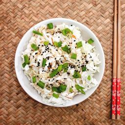 Quick Japanese Cabbage Salad & Dressing Recipe