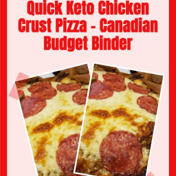 Quick Keto Chicken Crust Pizza