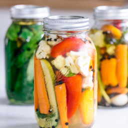 Quick Mixed Vegetable Pickles