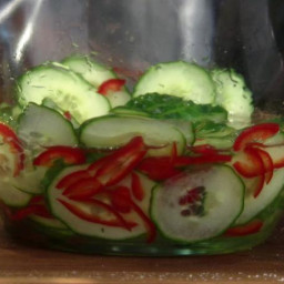 Quick Pickled Sweet Cucumbers