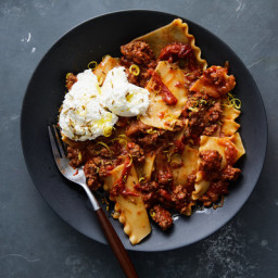 Quick Ragù With Ricotta and Lemon