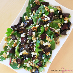 Quick Roasted Beet Salad (Low Carb, Gluten-free)