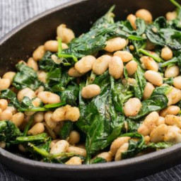 Quick Skillet Beans and Greens