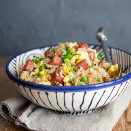 Quick Spam Fried Rice