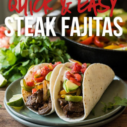 Quick Steak Fajitas