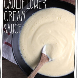 Quick and Easy Cauliflower Cream Sauce