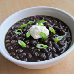 quick seasoned black beans