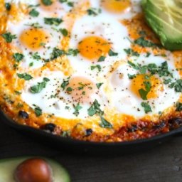 Quinoa  and  Egg Enchilada Skillet